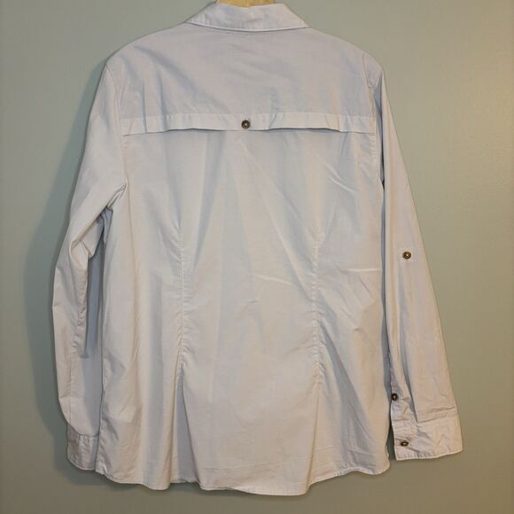 North Face Women’s XL Long Sleeve Trail Shirt Button Up Collared Hiking Active - Picture 3 of 6